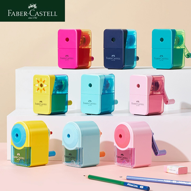 

Faber-Castell Automatically Enters Lead Pencil Sharpener Desktop Rotary Anti Sticking Lead Second gear Hand-cranked Sharpener