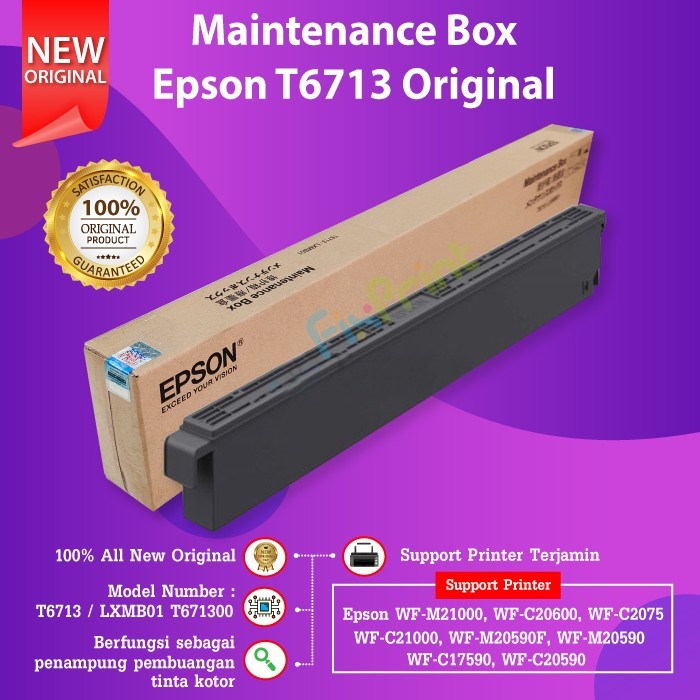 Maintenance Box Epson T6713 Busa Printer WF-C20590 C20600 C21000