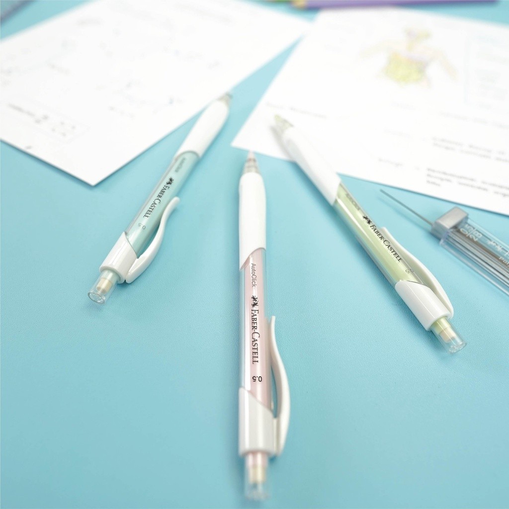 

Pensil Mekanik Faber Castell AutoClick 2B 0.5 + Refill Faber-Castell Mechanical Pencil 0,5mm Free Refill Pencil Isi Ulang