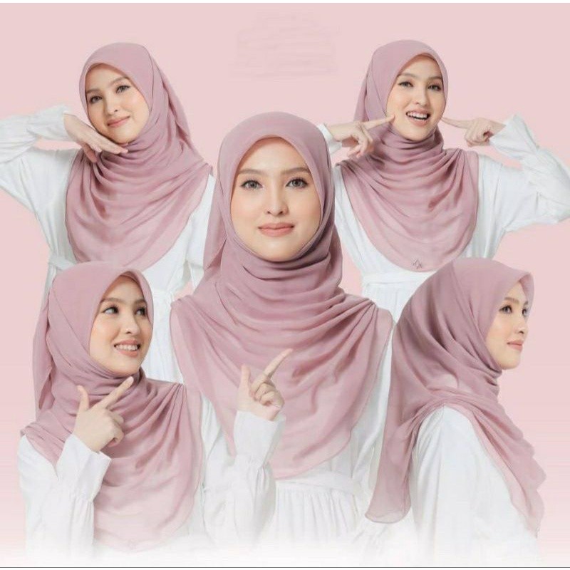 REKOMENDASI BAWAL CURVE HIJAB CURVE MALAYSIA SEGI EMPAT OVAL POLLYCOTTON