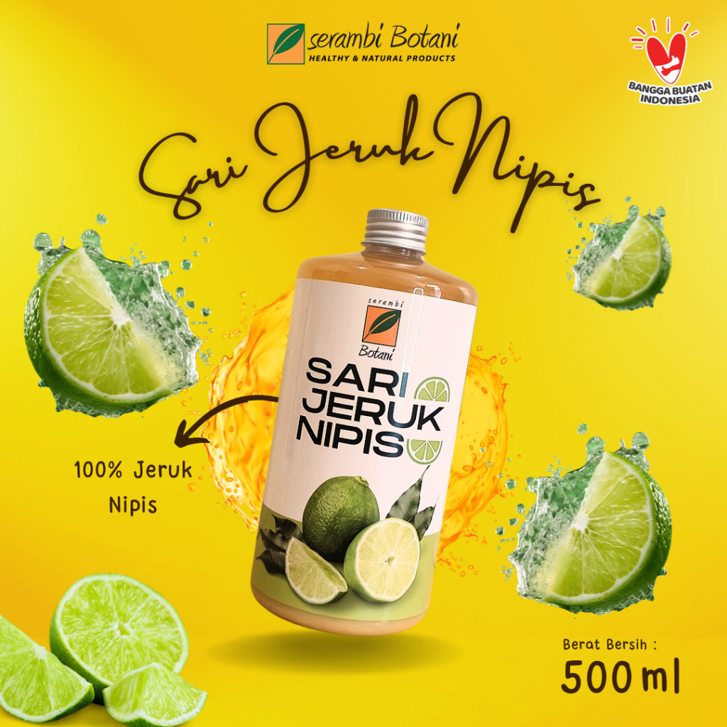 

Sari Jeruk Nipis Murni Asli 100% Pure Lime Juice Serambi Botani