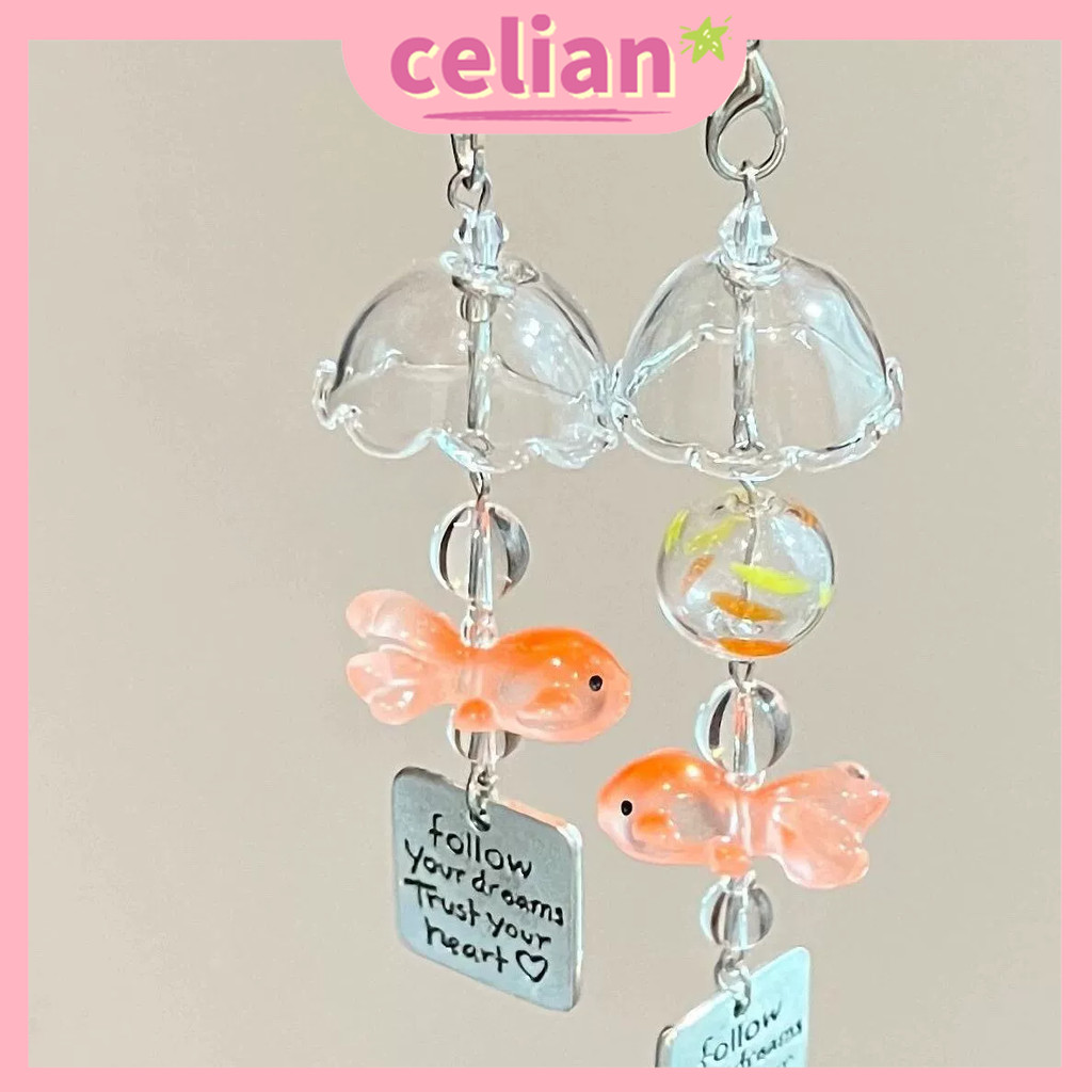 Bag Charm/gantungan Ikan Mas Koki/goldfish Keychain/Gantungan Kunci Ikan Mas Koki/Gantungan Tas