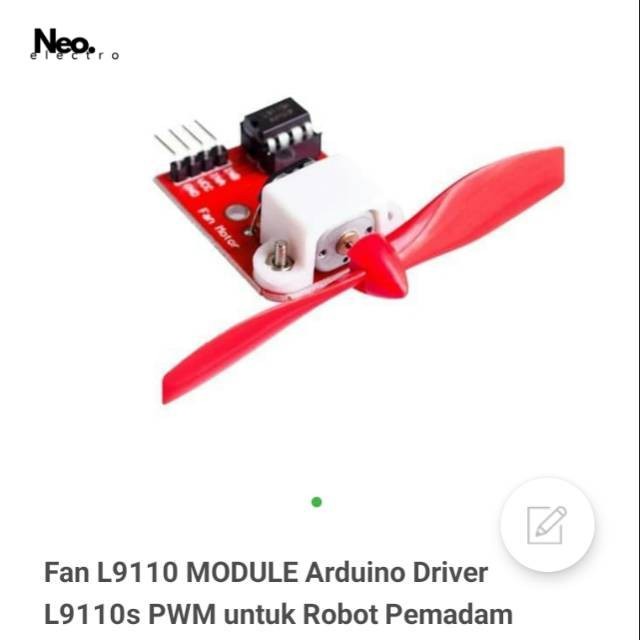 Module Kipas Angin + Driver L9110s L9110 PWM untuk Robot Pemadam Api arduino Uno R3 NANO MEGA