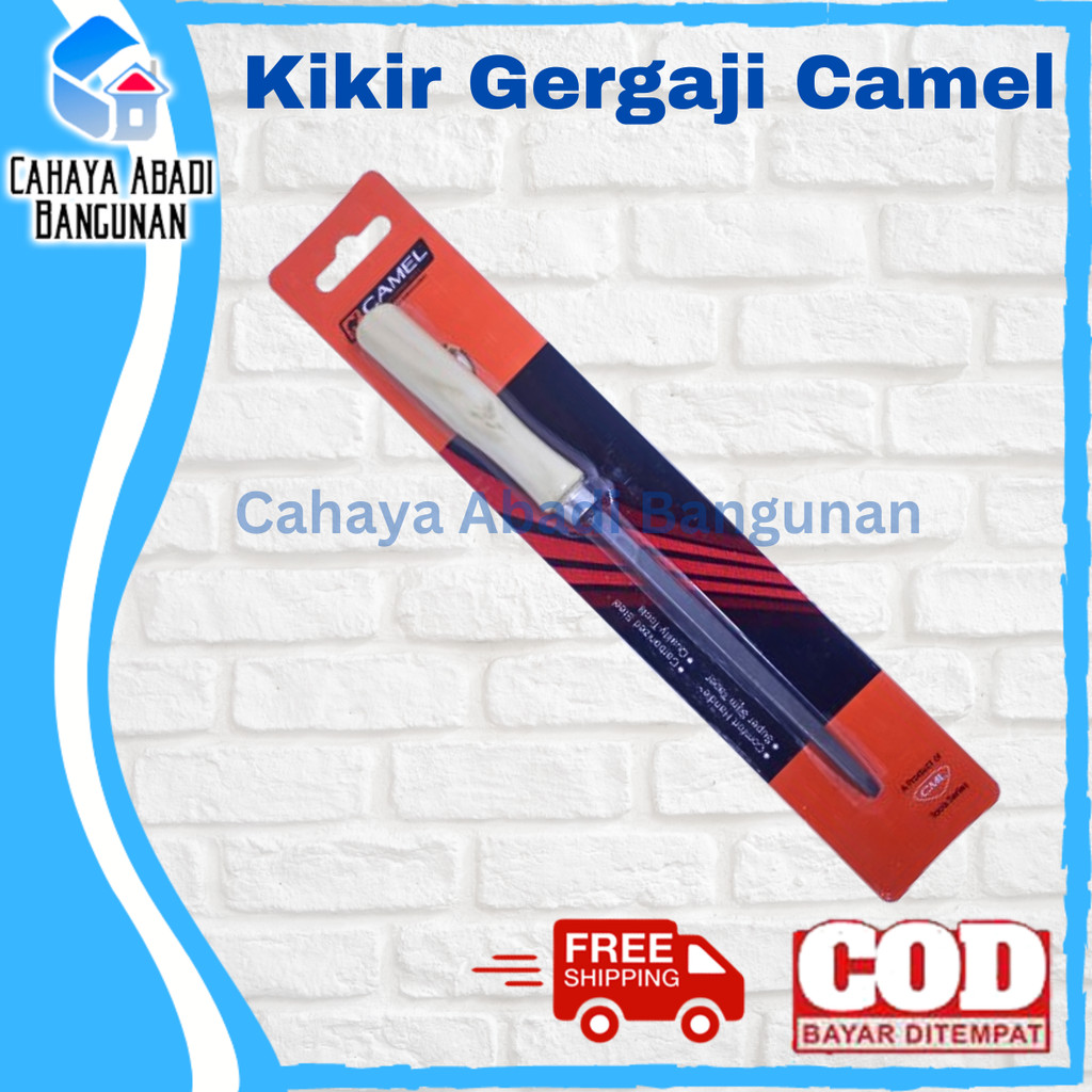 Kikir Gergaji Kayu Segitiga Kecil + Gagang