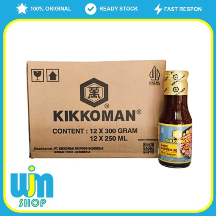

Kikkoman BBQ Sauce HALAL 300g x 12 Pcs - WJM MKS