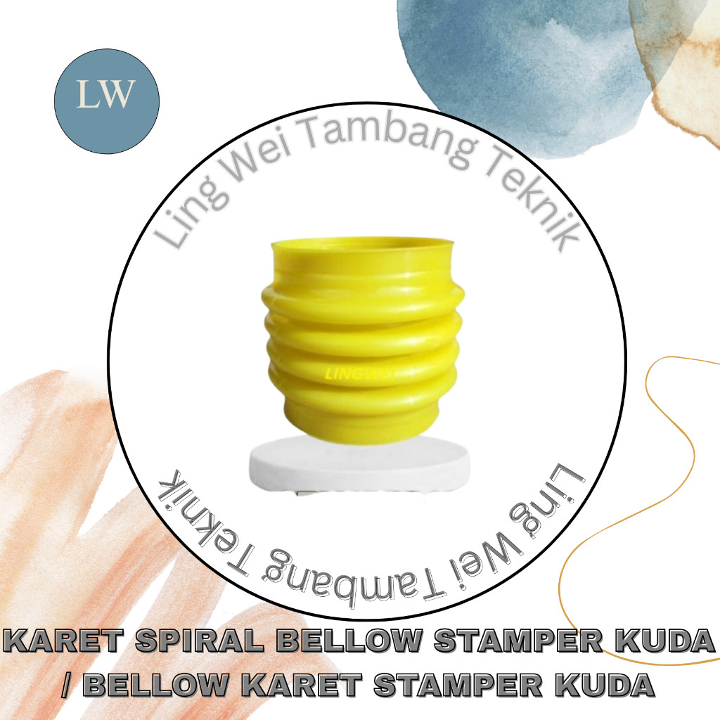 KARET SPIRAL BELLOW STAMPER KUDA / BELLOW KARET STAMPER KUDA