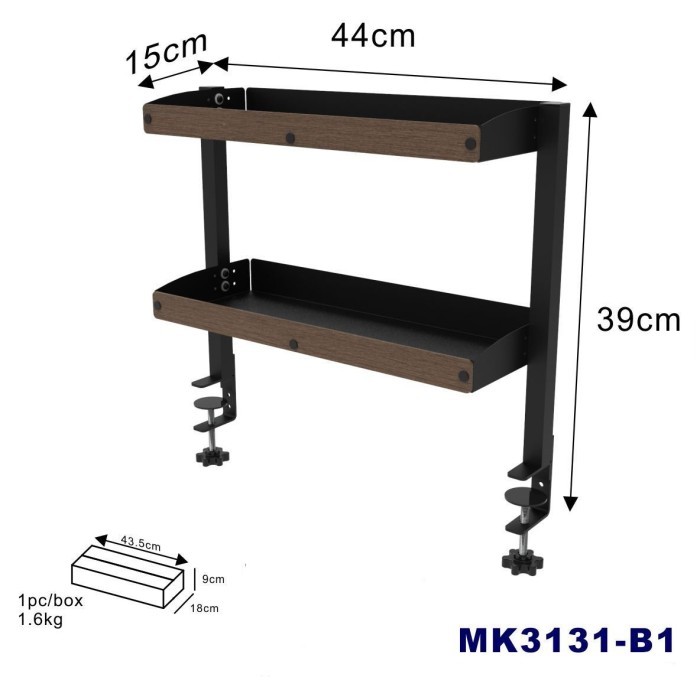 

PULCRO Desk Mount Cable Management Tempat Penyimpanan Kabel + Rack Organizer - Rack Only