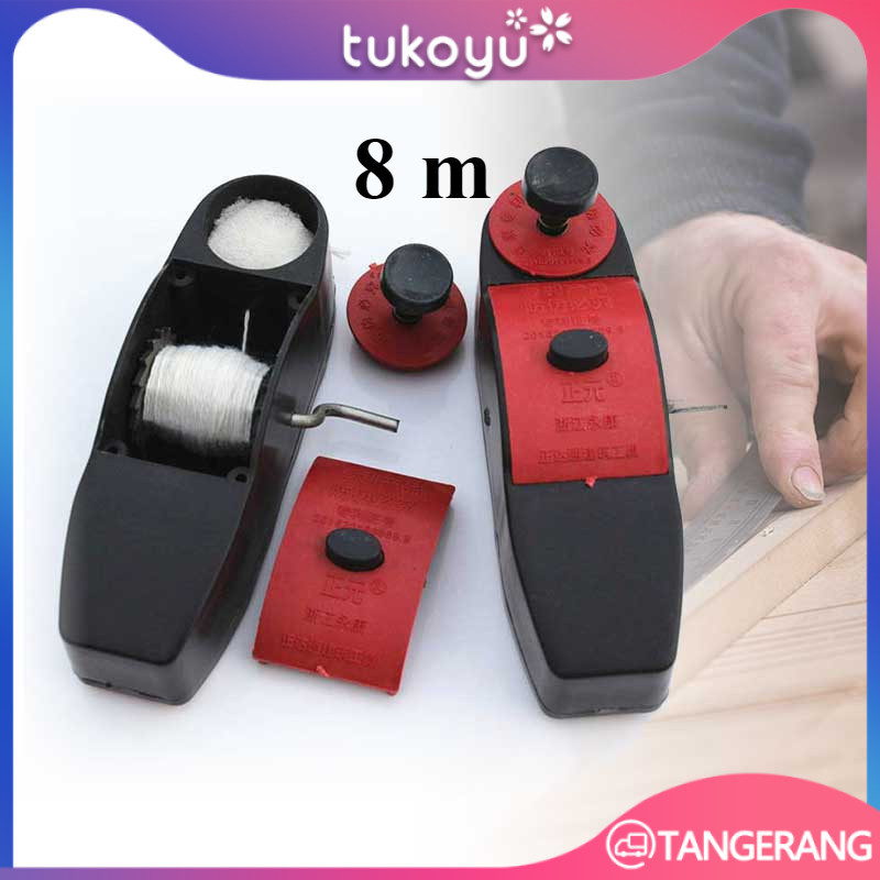 

8 Meter Sipatan Lot Benang Tajima Alat Ukur Kawat Nilon Manual