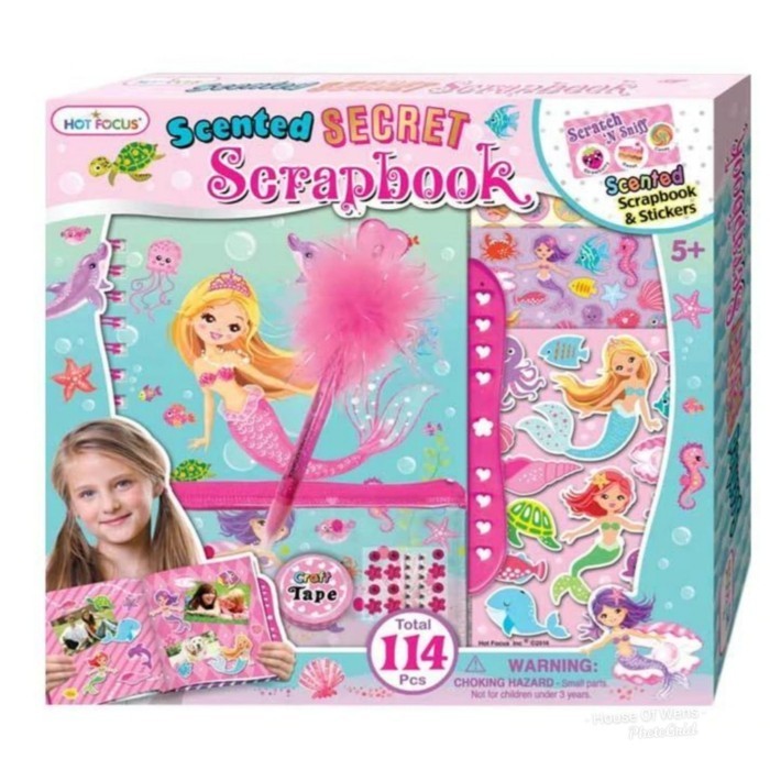 

MERMAID SCENTED SCRAPBOOK - BUKU STICKER WANGI ORIGINAL