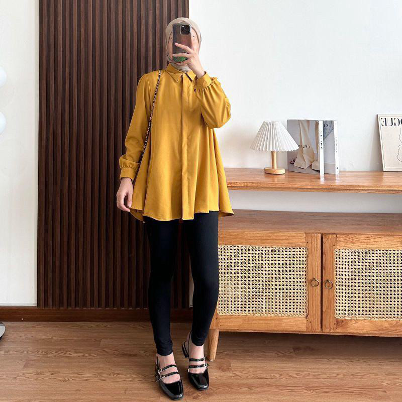 W & K - ZFS PAKAIAN WANITA NANA / KINKA BLOUSE / OOTD Atasan Outfit Hijab Fashion Blouse Kekinian / 