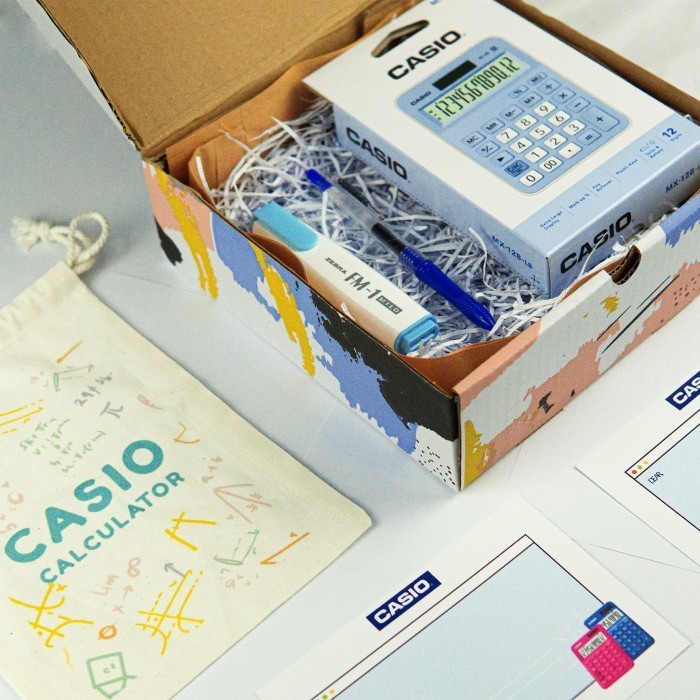 

CASIO MX 12 B - EXCLUSIVE HAMPERS FREE POUCH + PEN - Hijau