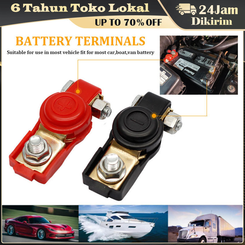 Kepala Aki Mobil / Terminal Aki / Klem Aki / Klem Accu N70 Tembaga High Quality Universal