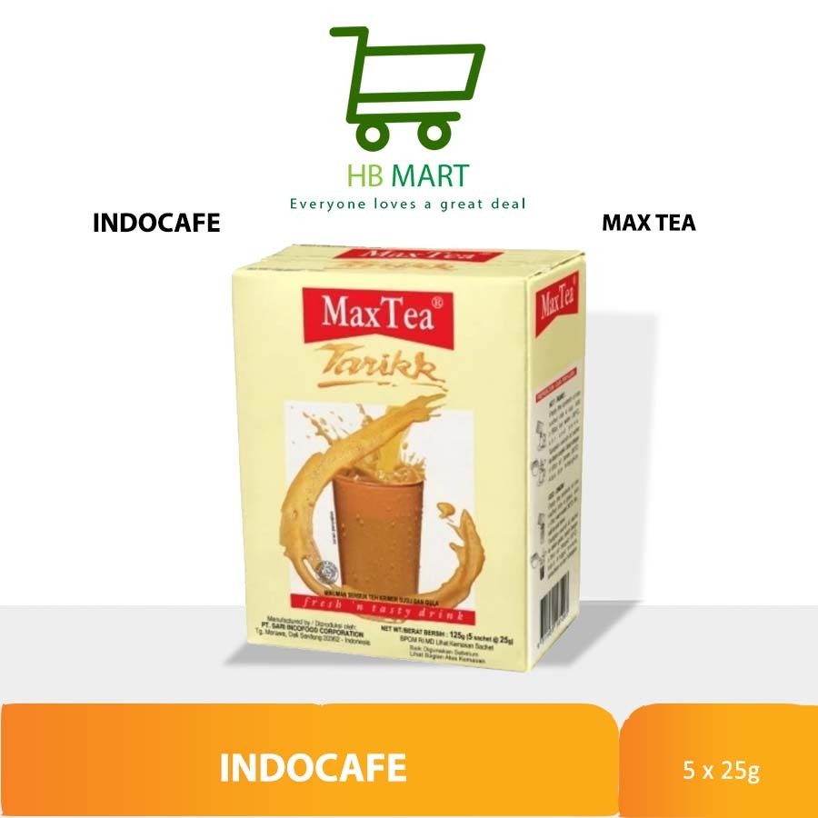 

MINUMAN BUBUK MAX TEA TARIKK BOX 5 SACHET X 25GR