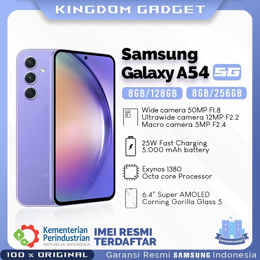 promo Samsung Galaxy A54 5G Ram 8/128 GB 8/256 GB Garansi Resmi SEIN