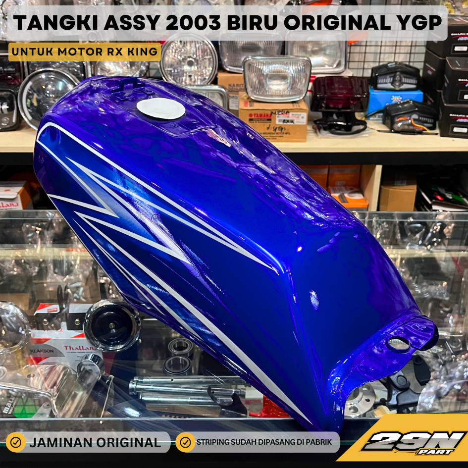 PROMO SPECIAL TANK TANGKI 2003 BIRU RX-KING RXKING RXK ASSY ORIGINAL 3KA-F4110-A2-P2