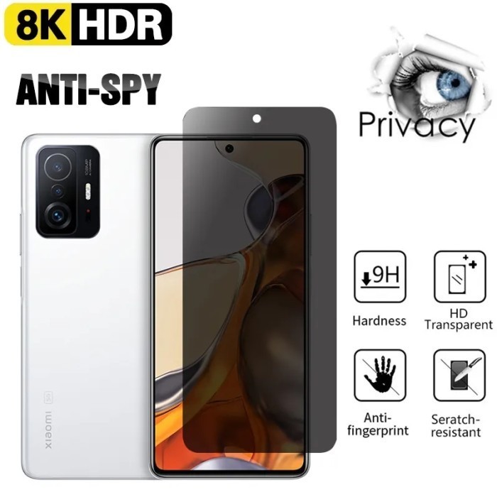 ANTI SPY XIAOMI 11T MI 11T MI 11T PRO TEMPERED GLASS SPY PRIVACY GLASS