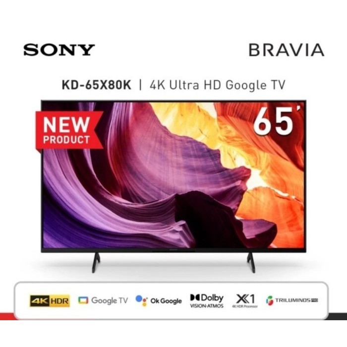 SONY LED TV KD 65X80K / KD-65X80K 65 INCH 4K GOOGLE TV