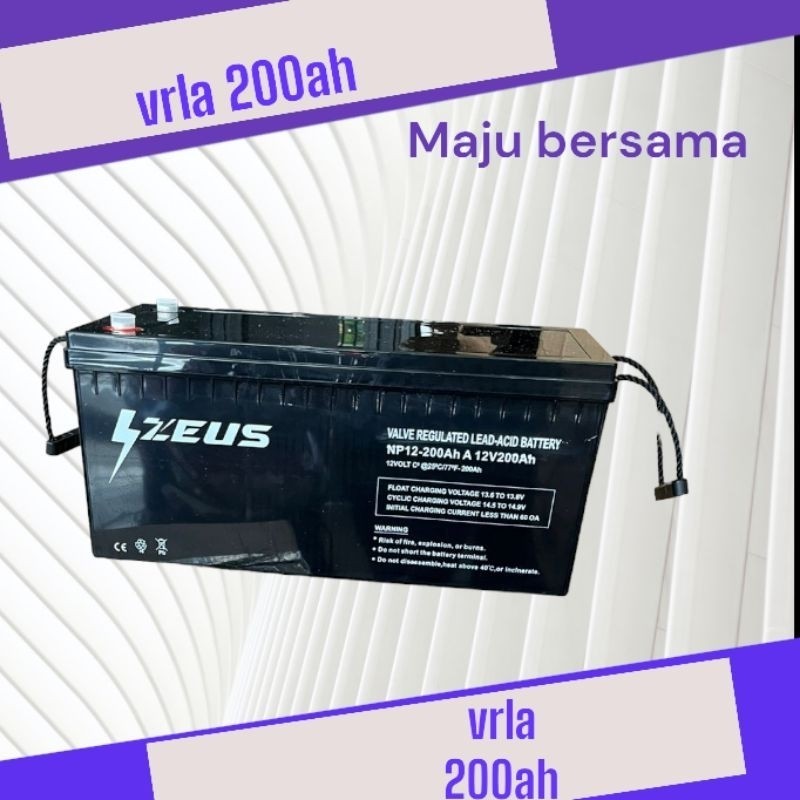 promo spesail Aki Vrla 12v 200ah Zeus Vrla 12v 200ah