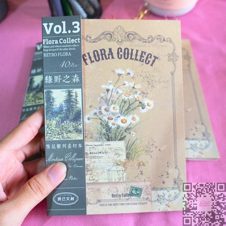 

Material Deco Paper 40 lembar Vol 3 Aesthetic Junk Journal Craft DIY Scrapbook Flora Collect Vintage Retro
