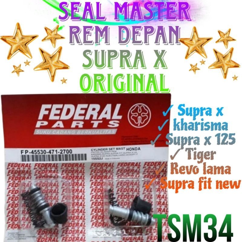original federal seal master rem depan Supra x / karisma / Supra x 125 / Revo lama / Supra fit new /