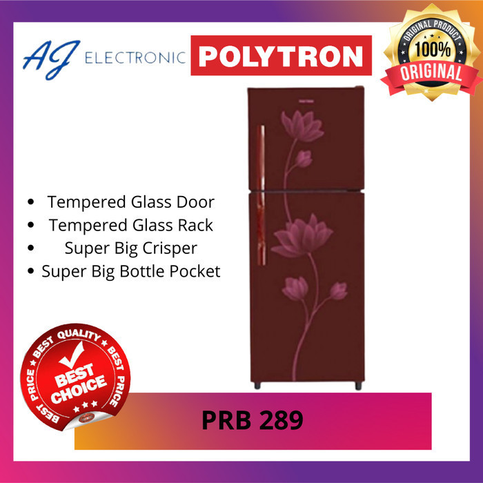 Kulkas Polytron PRB-289 / PRB289 / PRB 289 , kulkas 2 pintu