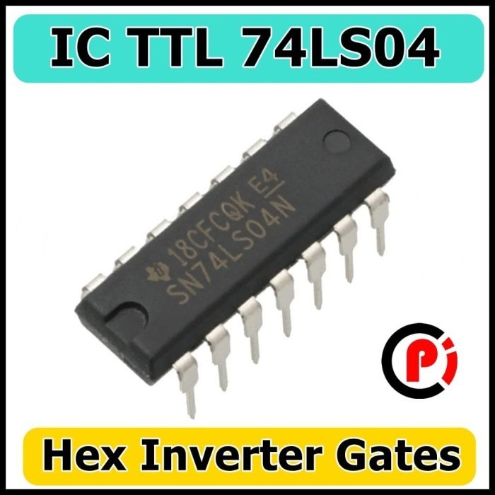 IC DIP 74LS04 SN74LS04N 7404 TTL