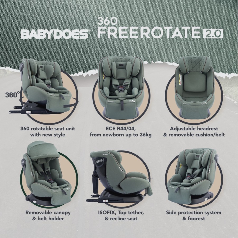 Babydoes Free Rotate 2.0 Carseat