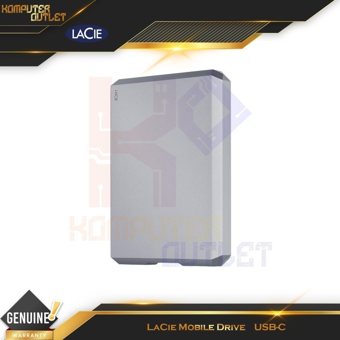 Lacie Mobile Drive USB-C External Hard Drive HDD - 1 TB 2 TB 4 TB 5 TB External HDD
