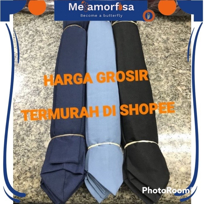 Dasi SMA ABU dasi SMK ABU HITAM dasi SMP biru dasi PKL kerja slim polos panjang 140 cm