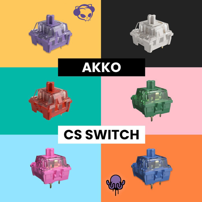 AKKO CS SWITCH MECHANICAL - Red Rose, Matcha Green, Lavender Purple
