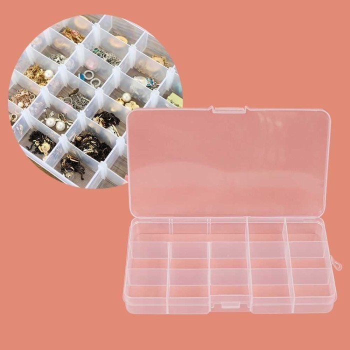 

PLGI Kotak Penyimpanan Perhiasan Grid Box Multifunction Organizer J13/J24