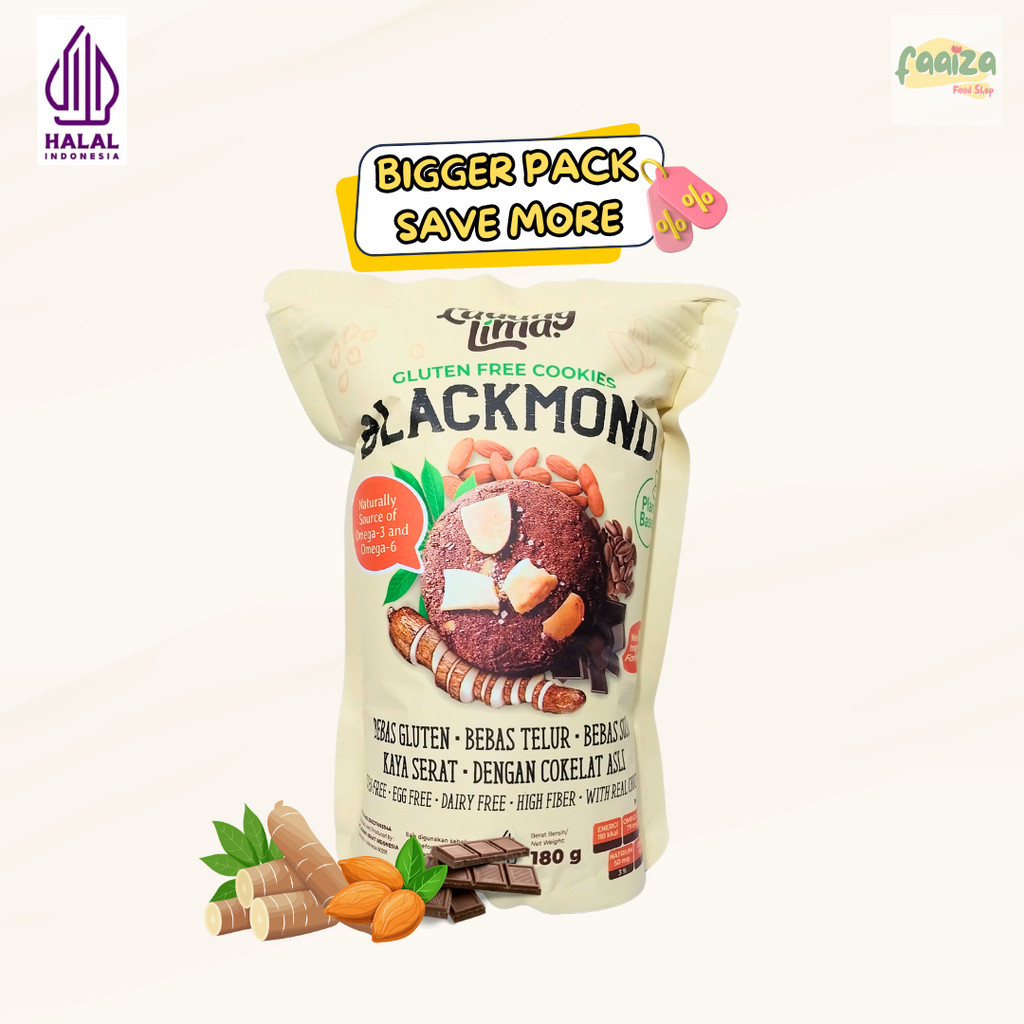

Ladang Lima Cookies Blackmond 180gr Cokelat Camilan Diet Gluten Free
