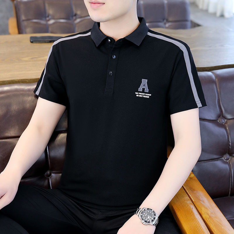 Kaos Polo Premium Pria Import Original Kaos Kerah Stripe