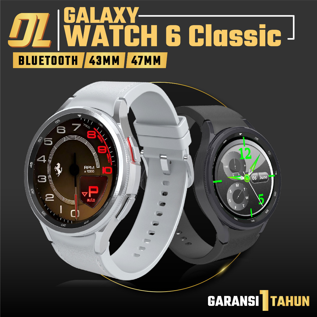 Samsung Galaxy Watch6 Classic 43mm 47mm Smartwatch Bluetooth Watch 6 Jam Tangan Pintar Original Garansi Resmi SEIN