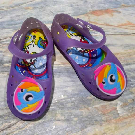 LOL Sandal sepatu anak balita perempuan full karet 1702 24-29