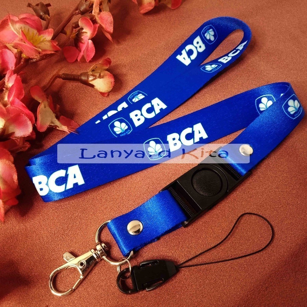 

BCA Tali Lanyard Id Card Printing Gantungan HP Name Tag 2 cm