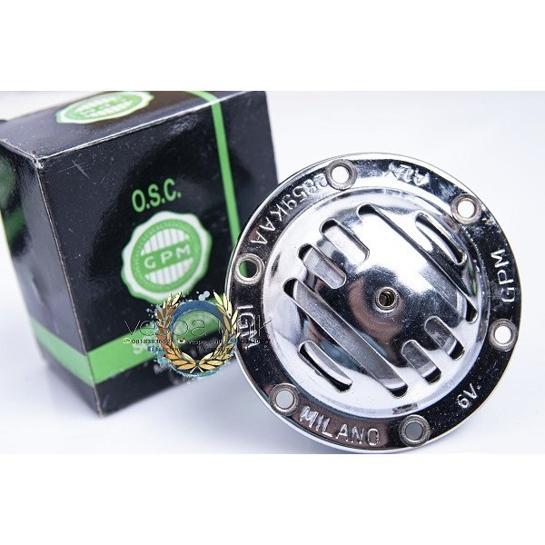 Klakson Milano Vespa 6V GPM -SBS34