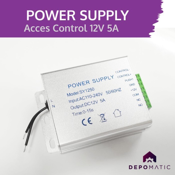 

Power Supply Adaptor trafo Door Access Control 12V 5A EM lock