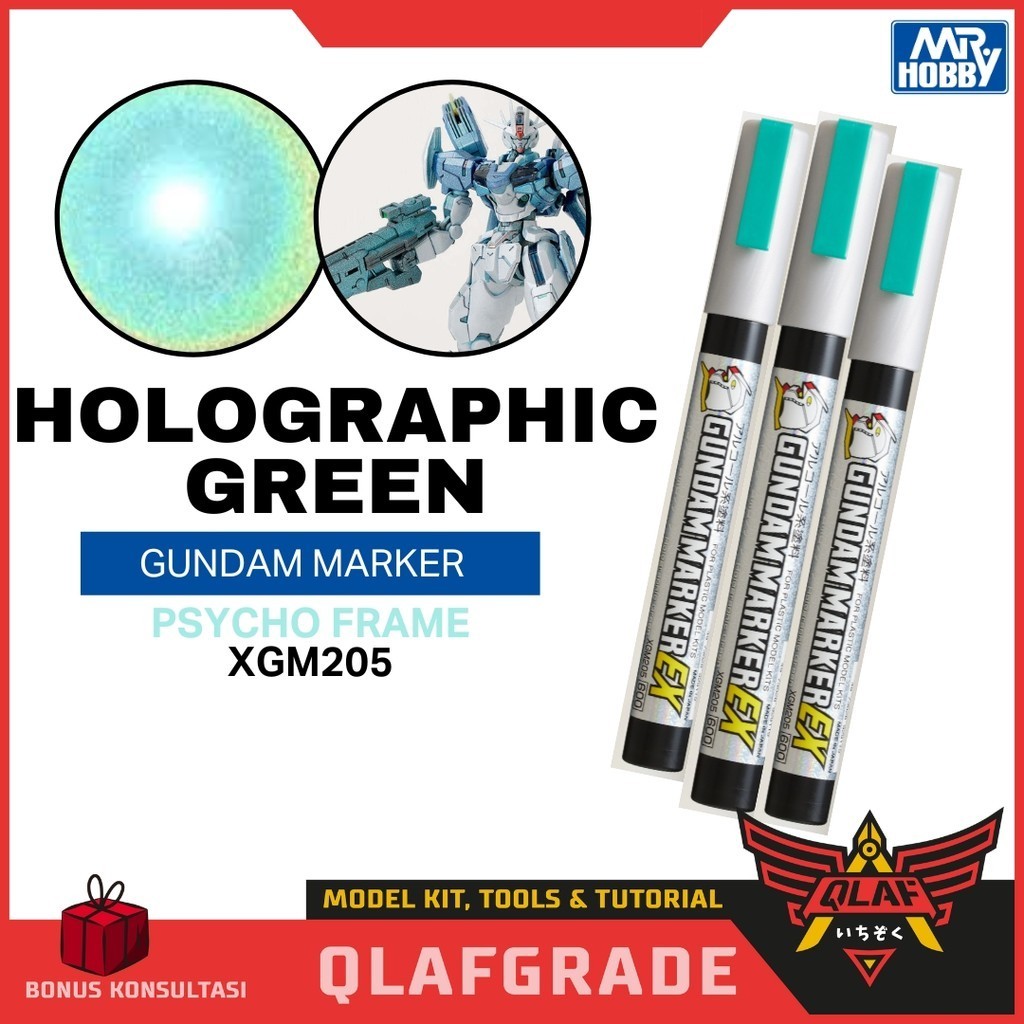 Gundam Marker HOLOGRAPHIC GREEN PSYCHO FRAME XGM205
