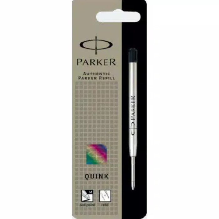 

Refill Isi Ulang Pen Parker Ballpoint Uk. Medium Black / Blue Original - Hitam