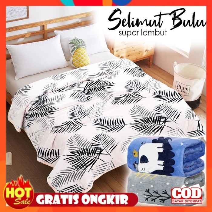 KAIN HALUS ADEM LEMBUT TEBAL / Selimut Bulu Halus Ukuran 150cmx200cm Bahan 100% Polyester Selimut Ju