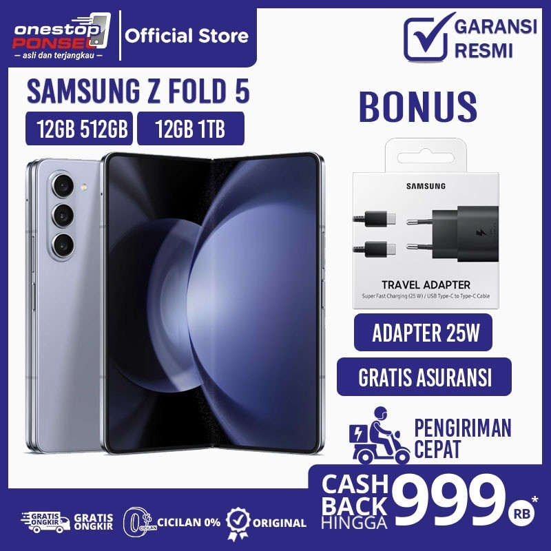 big sale Samsung Galaxy Z Fold 5 5G 12/1TB 12/512 GB 12GB 512GB Garansi Resmi not Fold 4 Fold 3 S23 
