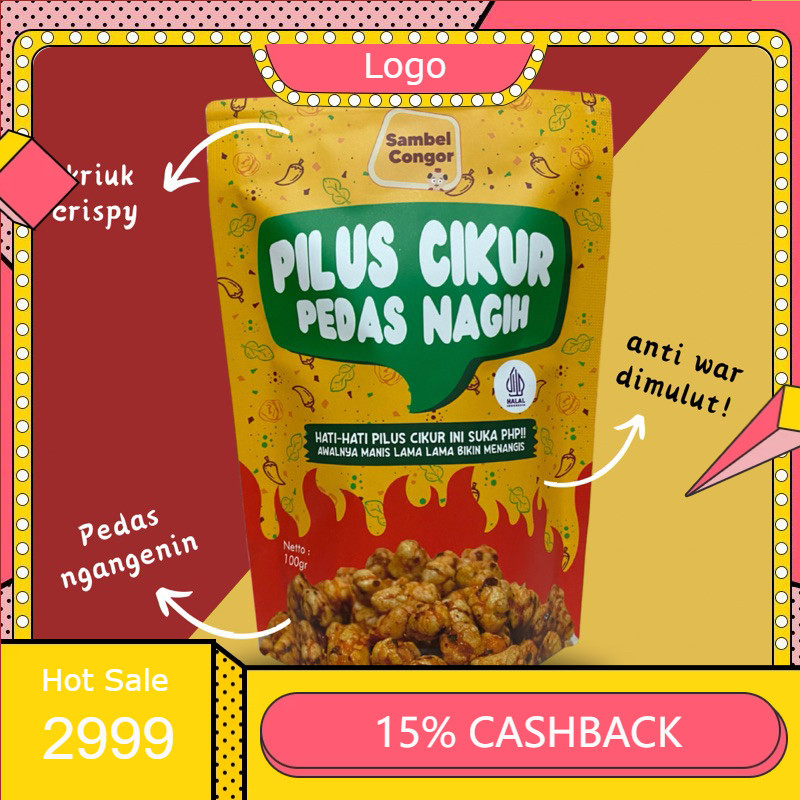 

Pilus Cikur Pedas Nagih by Sambel Congor snack viral pilus kencur INSTAN TERMURAH