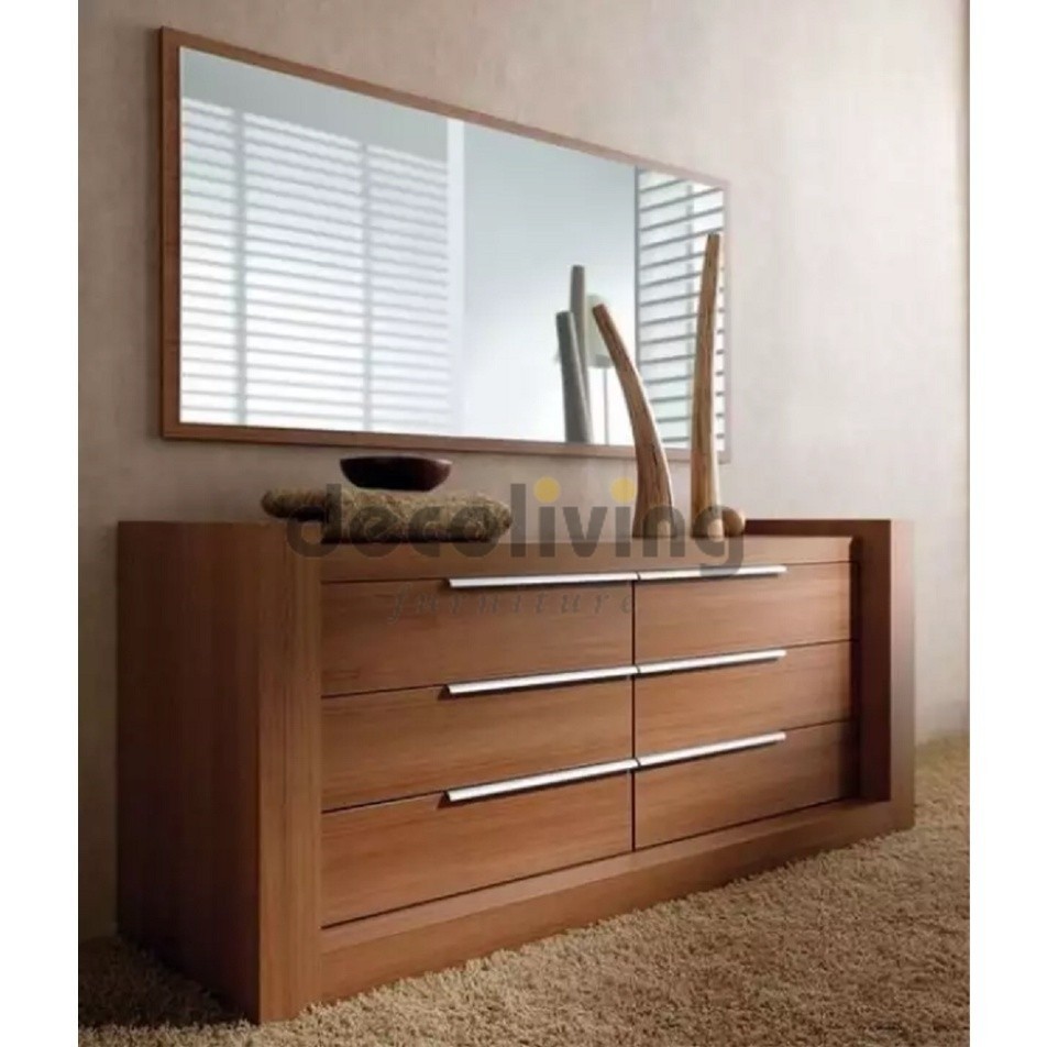 Meja TV /Meja Rias /Meja Ruang Tamu / Panjang 120 Cm Dan 150 Cm Tebal 5 Cm Tinggi 60 Cm 6 Laci Minim