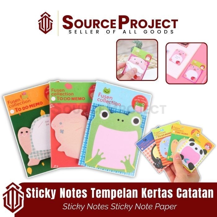 

Sticky Notes Tempelan Kertas Catatan Memo Note Karakter Animal Lucu Unik Aesthetic | Source Project