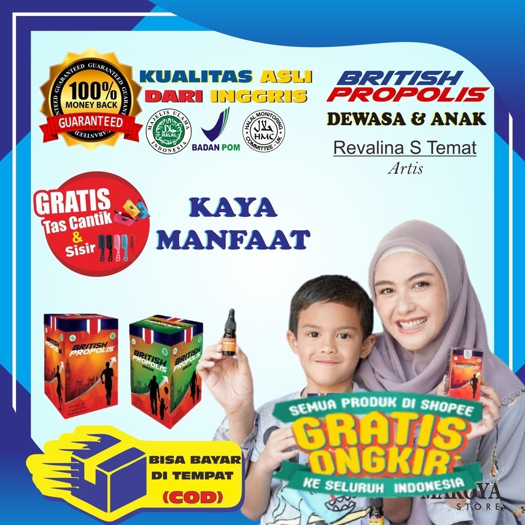 BRITISH PROPOLIS BRITISH PROMIL PROGRAM HAMIL KESUBURAN KESEHATAN DAYA TAHAN TUBUH KUAT ALAMI BP07/A