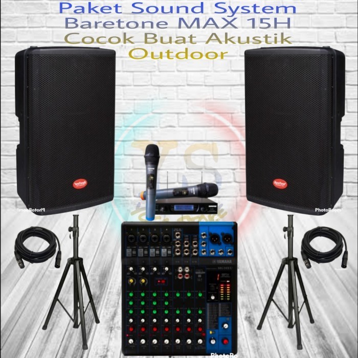 Paket Sound Audio Profesional Outdoor BARETONE 15 Inch MAX 15H