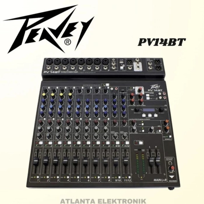 MIXER AUDIO PEAVEY PV14BT / PV 14 BT WITH BLUETOOTH AND EFFECTS
