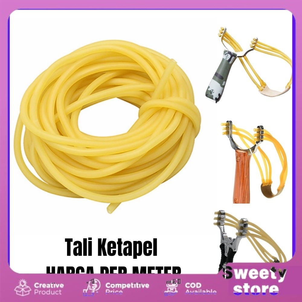 COD Tali karet Ketapel Slingshot Rubber Catapult permeter meteran 1 meter karet ketapel / karet keta