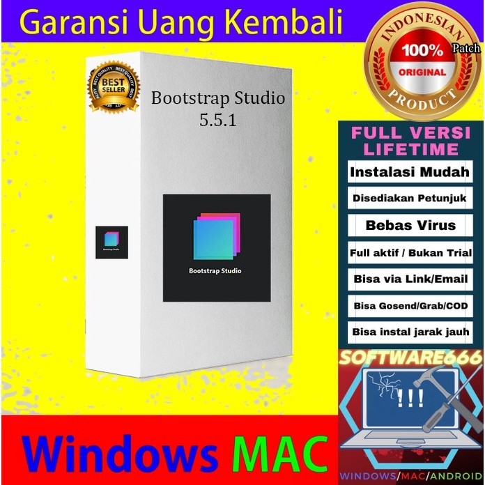 Software Pembuat Website: Bootstrap Studio 5 [WIN] - SOFTWARE - APLIKASI - PC